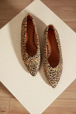 Outlet Maison Guillemette BALLERINES ANNA EFFET LEOPARD - LES EMBLEMATIQUES