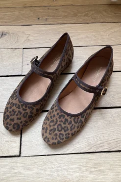 Hot Maison Guillemette BALLERINES BILLIE EFFET LEOPARD - LES EMBLEMATIQUES