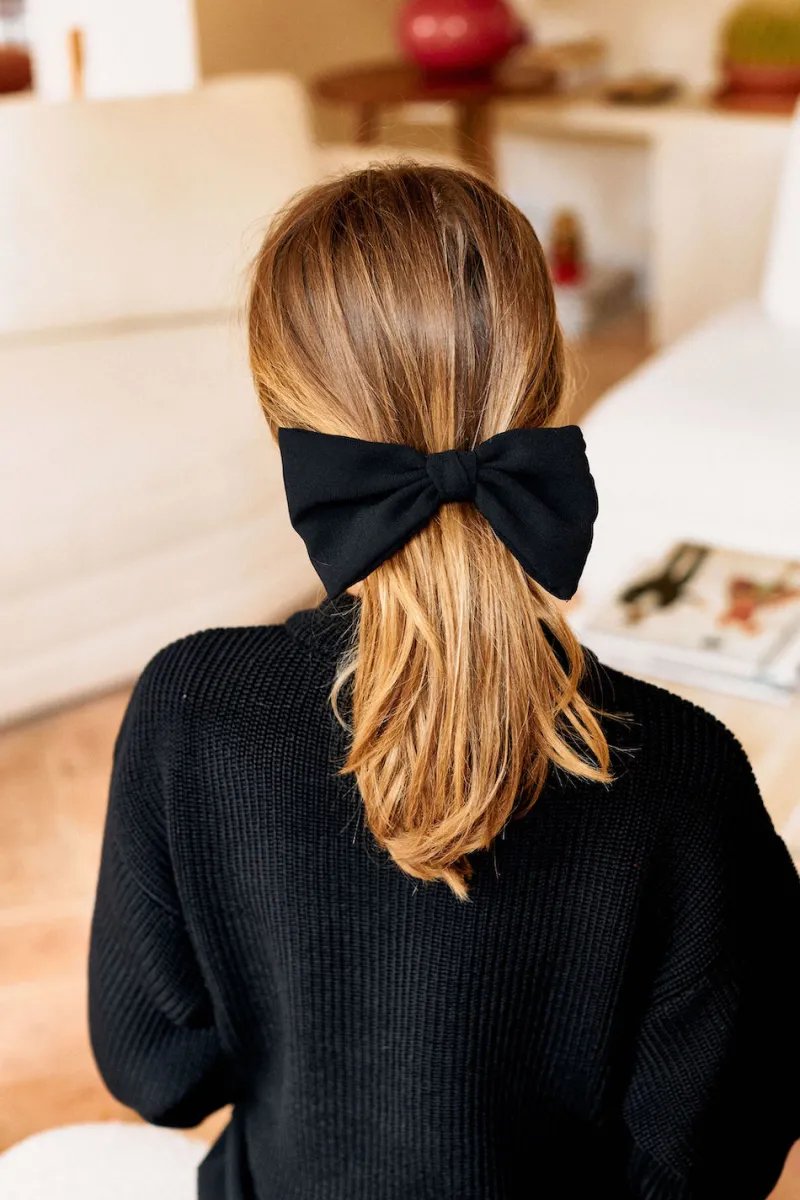 Best Maison Guillemette BARRETTE NOEUD NOIRE - LES EMBLEMATIQUES