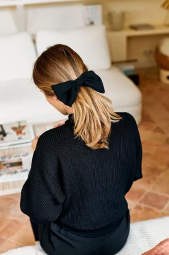 Best Maison Guillemette BARRETTE NOEUD NOIRE - LES EMBLEMATIQUES