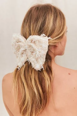 New Maison Guillemette BARRETTE NOEUD TINA - COLLECTION BLANCHE