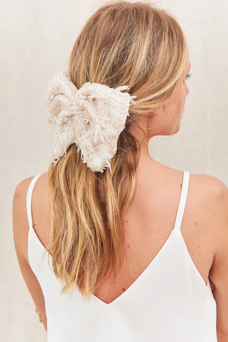 New Maison Guillemette BARRETTE NOEUD TINA - COLLECTION BLANCHE