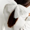 Best Sale Maison Guillemette BARRETTE PLUMETIS IVOIRE - COLLECTION BLANCHE