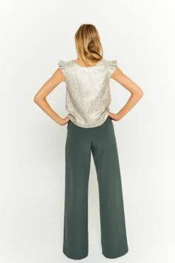 Cheap Maison Guillemette BLOUSE AMOR TWEED OR - LES EMBLEMATIQUES