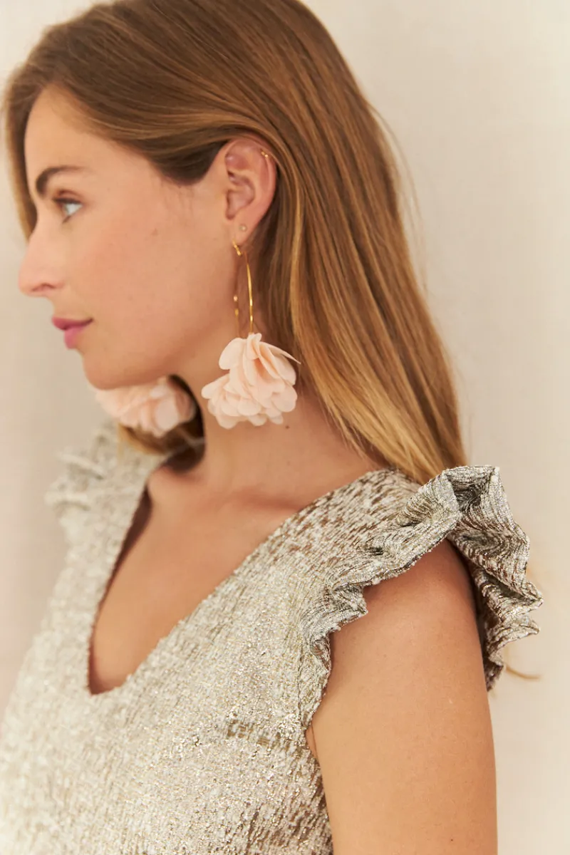 Cheap Maison Guillemette BLOUSE AMOR TWEED OR - LES EMBLEMATIQUES