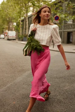 Fashion Maison Guillemette BLOUSE COTON LILA