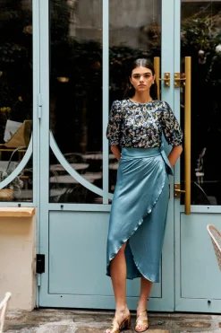 Discount Maison Guillemette BLOUSE COURTE FLORIDE