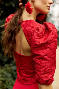 Shop Maison Guillemette BLOUSE EMIE ROUGE