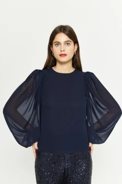 Sale Maison Guillemette BLOUSE GEORGES MARINE
