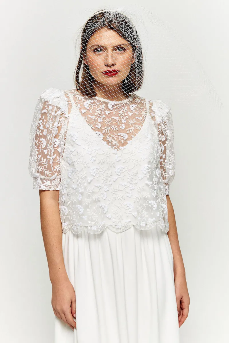 Flash Sale Maison Guillemette BLOUSE ÉGLANTINE - COLLECTION BLANCHE