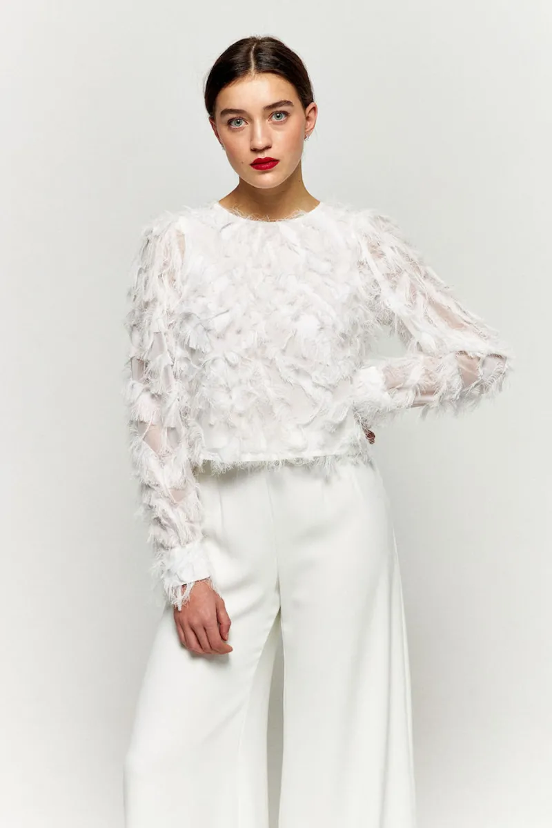 Discount Maison Guillemette BLOUSE GREGORIA IVOIRE - existe dans deux longueurs - LES EMBLEMATIQUES