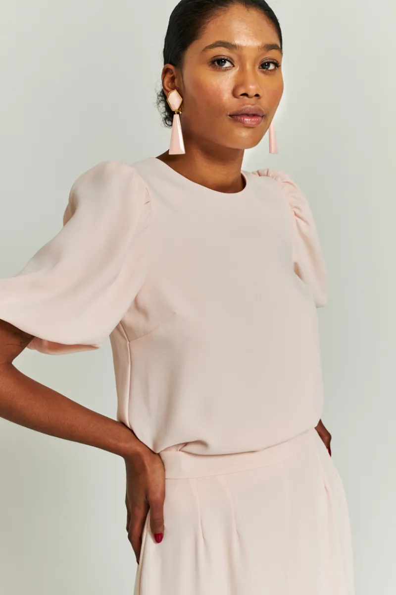 Online Maison Guillemette BLOUSE JEANNE ROSE PALE