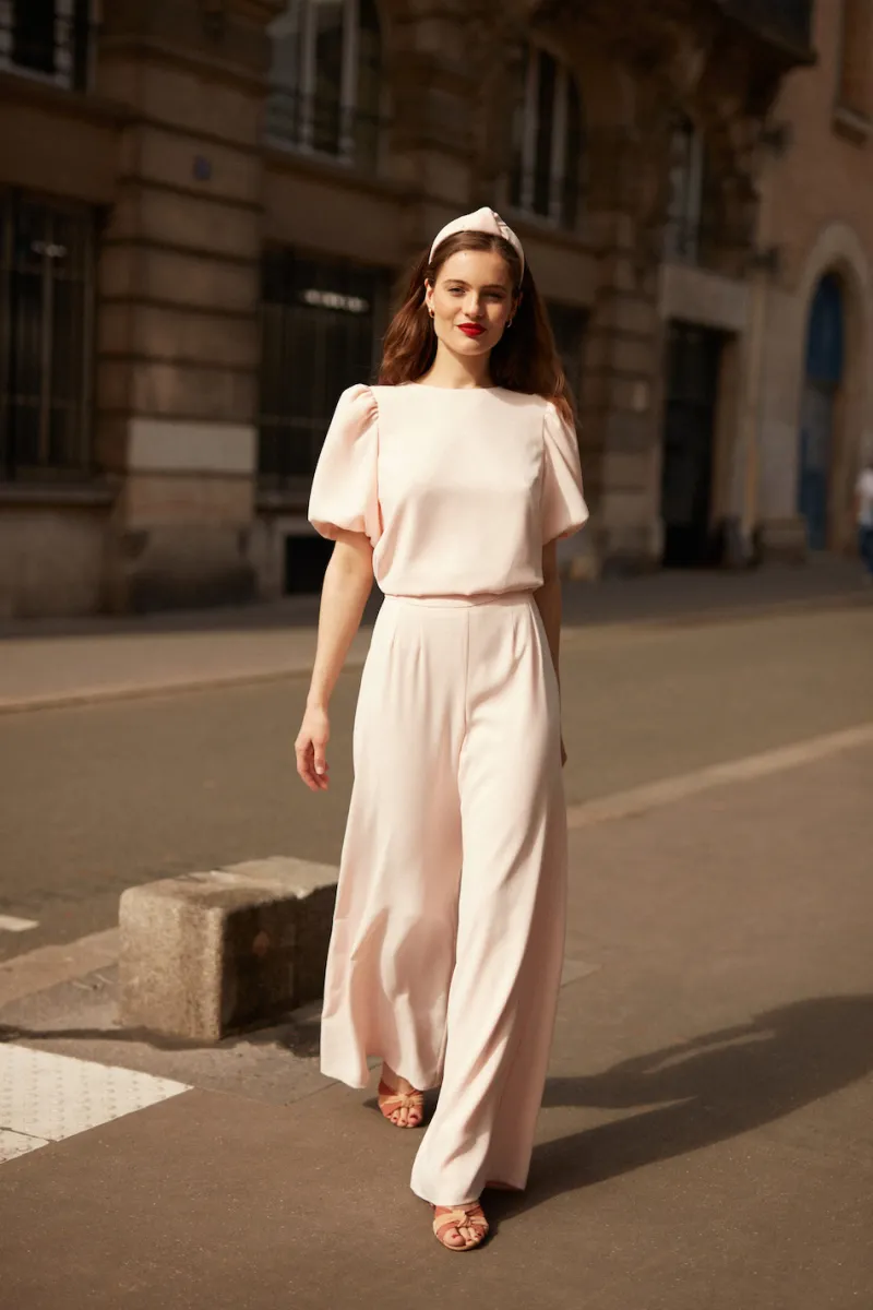 Online Maison Guillemette BLOUSE JEANNE ROSE PALE