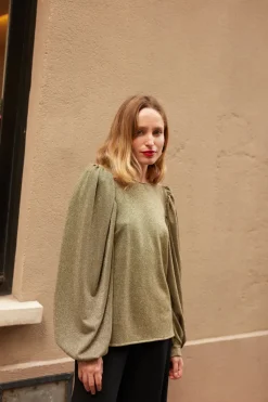 Cheap Maison Guillemette BLOUSE JERSEY OR