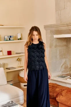 Shop Maison Guillemette BLOUSE PACOME MARINE