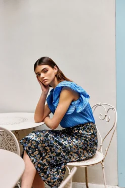 Online Maison Guillemette BLOUSE PENELOPE BLEUE