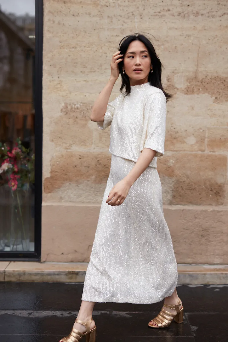 Cheap Maison Guillemette BLOUSE SWING - COLLECTION BLANCHE - existe dans deux longueurs