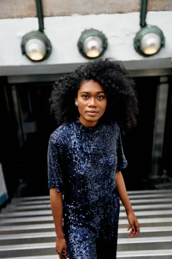 Flash Sale Maison Guillemette BLOUSE SWING MARINE - LES EMBLEMATIQUES