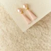 Flash Sale Maison Guillemette BOUCLES D'OREILLES WALLIS ROSE PALE A CLIPS