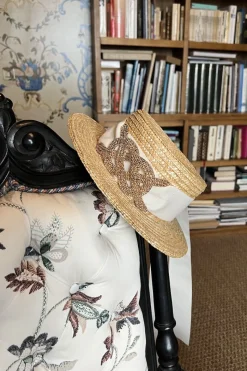 Discount Maison Guillemette CANOTIER GINGER IVOIRE - COLLECTION BLANCHE