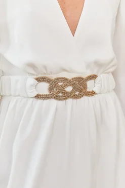 Discount Maison Guillemette CEINTURE GINGER DORE - COLLECTION BLANCHE