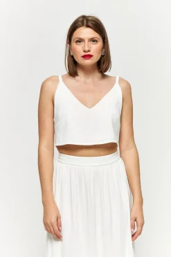 Fashion Maison Guillemette CROP TOP BALLERINE - COLLECTION BLANCHE