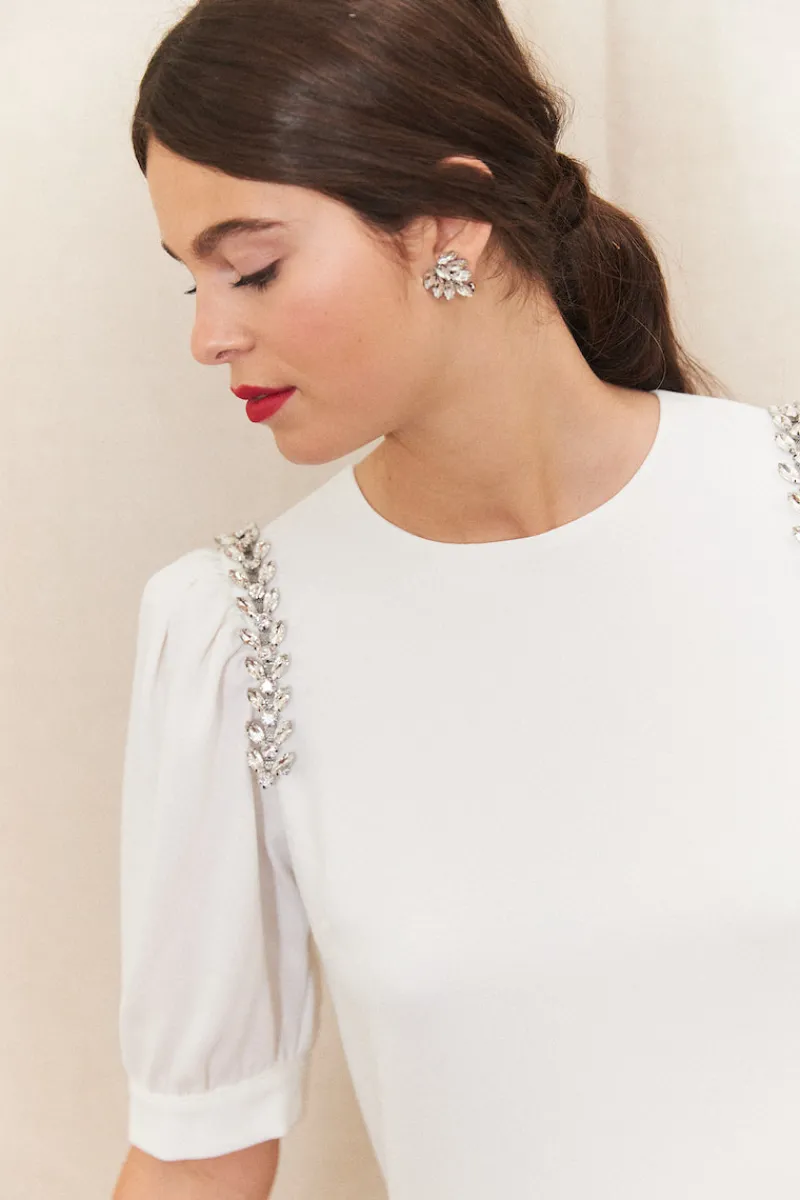 Outlet Maison Guillemette EPAULETTES ROCK - COLLECTION BLANCHE