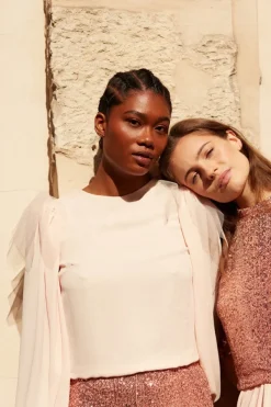 Store Maison Guillemette EPAULETTES SWAN ROSE PALE