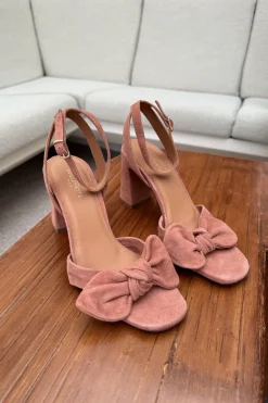 Hot Maison Guillemette ESCARPINS NOEUD ROSE BLUSH