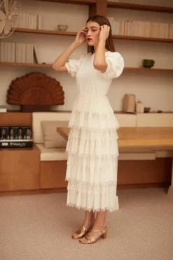 Shop Maison Guillemette JUPE CRISTIA - COLLECTION BLANCHE