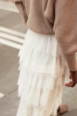 Shop Maison Guillemette JUPE CRISTIA - COLLECTION BLANCHE