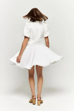 Discount Maison Guillemette JUPE DOMITILLE - COLLECTION BLANCHE