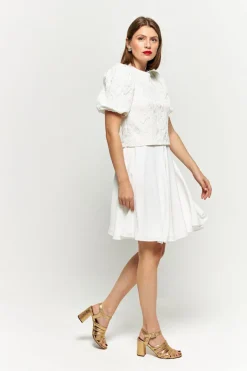 Discount Maison Guillemette JUPE DOMITILLE - COLLECTION BLANCHE