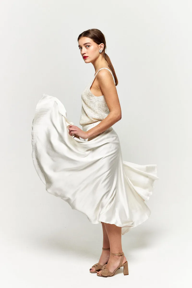 Best Sale Maison Guillemette JUPE SOFIA - COLLECTION BLANCHE