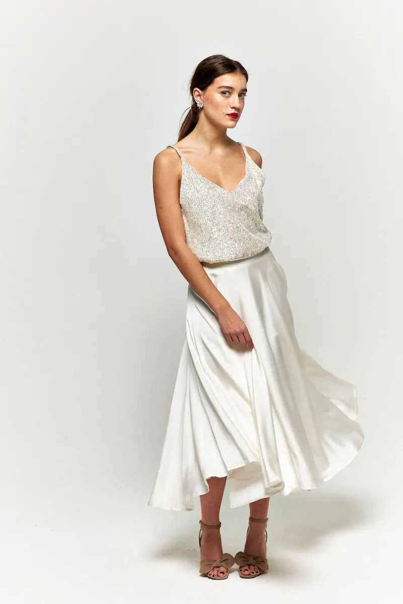 Best Sale Maison Guillemette JUPE SOFIA - COLLECTION BLANCHE