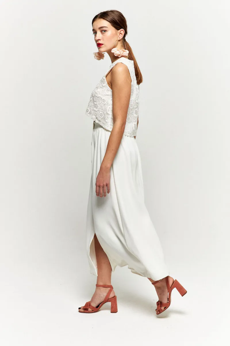 Outlet Maison Guillemette JUPE ZELIE - COLLECTION BLANCHE