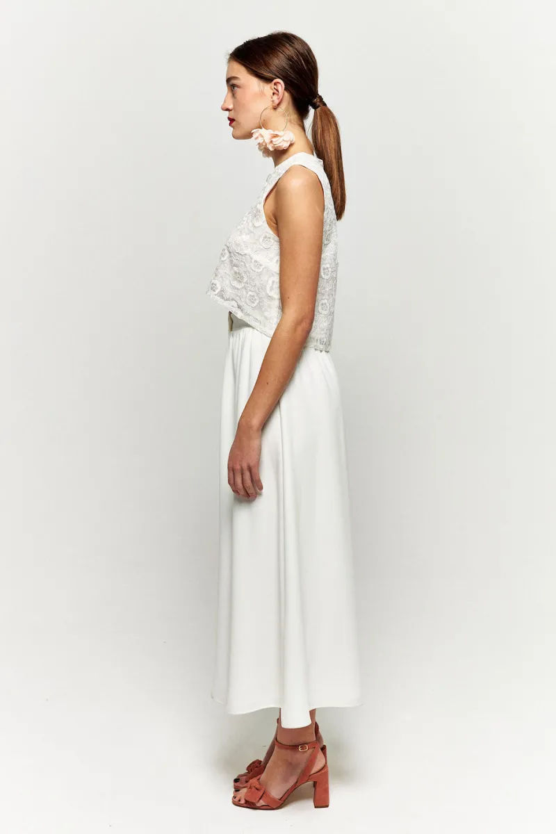 Outlet Maison Guillemette JUPE ZELIE - COLLECTION BLANCHE