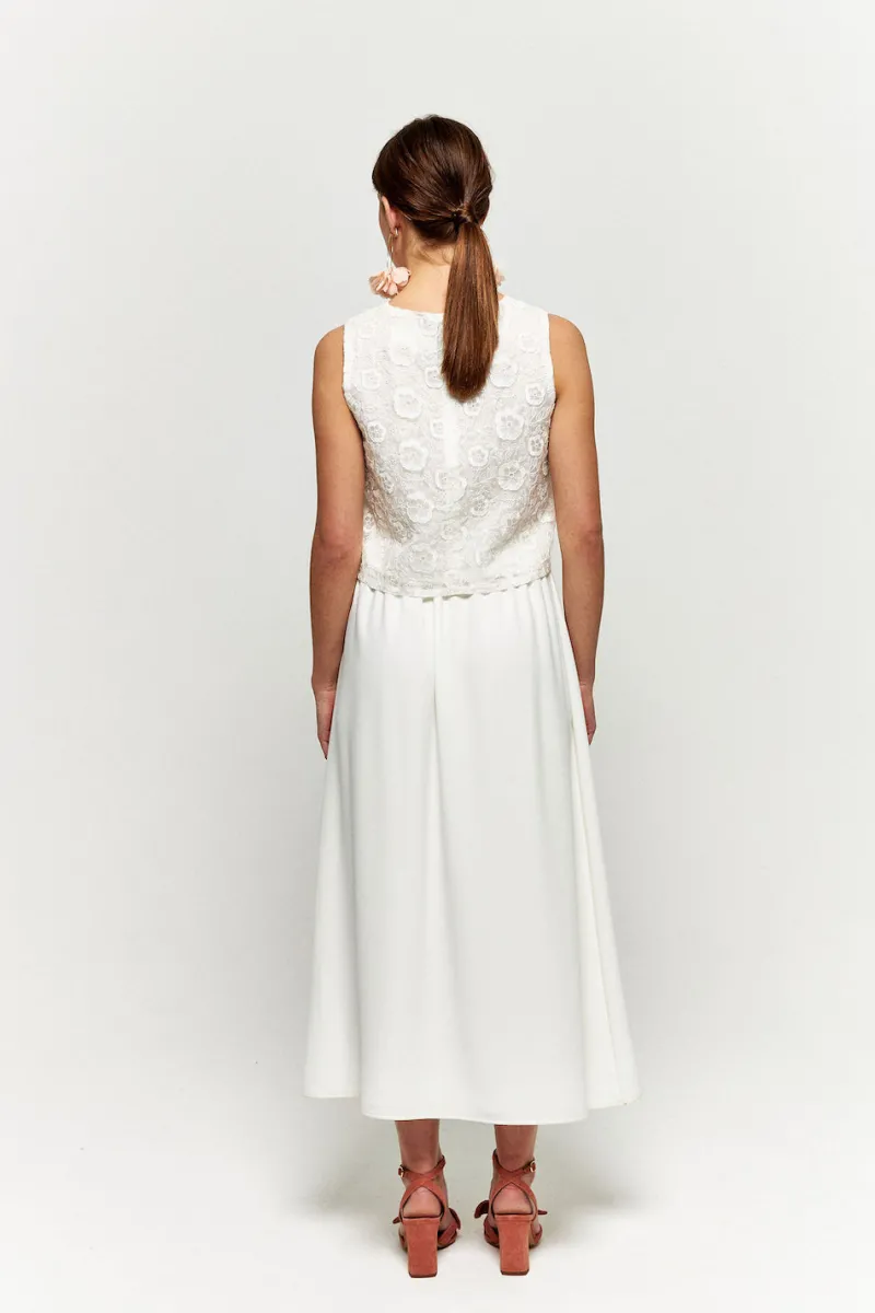 Outlet Maison Guillemette JUPE ZELIE - COLLECTION BLANCHE