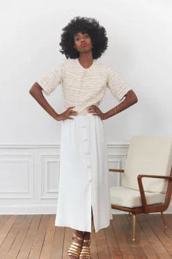 Outlet Maison Guillemette JUPE ZELIE - COLLECTION BLANCHE