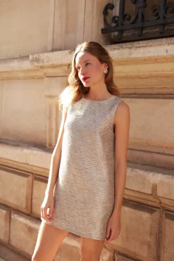 Flash Sale Maison Guillemette MINI ROBE 3T TWEED IRISÉ