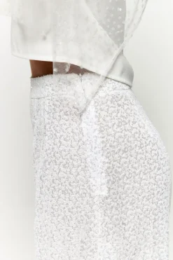 Best Sale Maison Guillemette PANTALON GISÈLE - COLLECTION BLANCHE