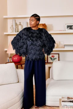 Cheap Maison Guillemette PANTALON GUSTAVE MARINE - LES EMBLEMATIQUES