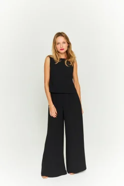 Cheap Maison Guillemette PANTALON GUSTAVE NOIR - LES EMBLEMATIQUES