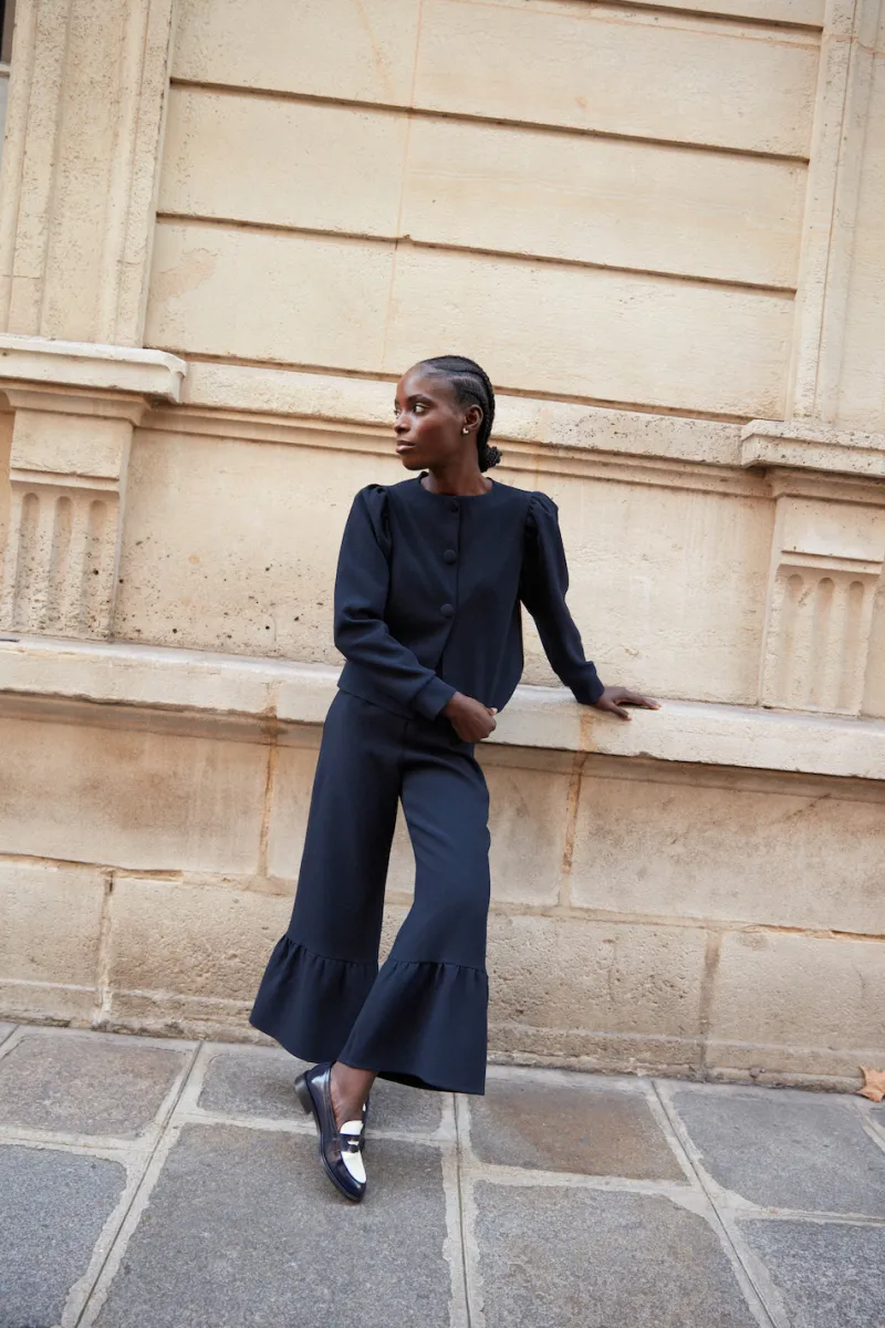 Clearance Maison Guillemette PANTALON LEONIE MARINE