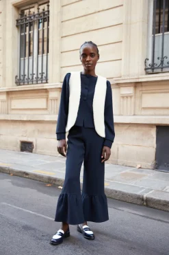 Clearance Maison Guillemette PANTALON LEONIE MARINE