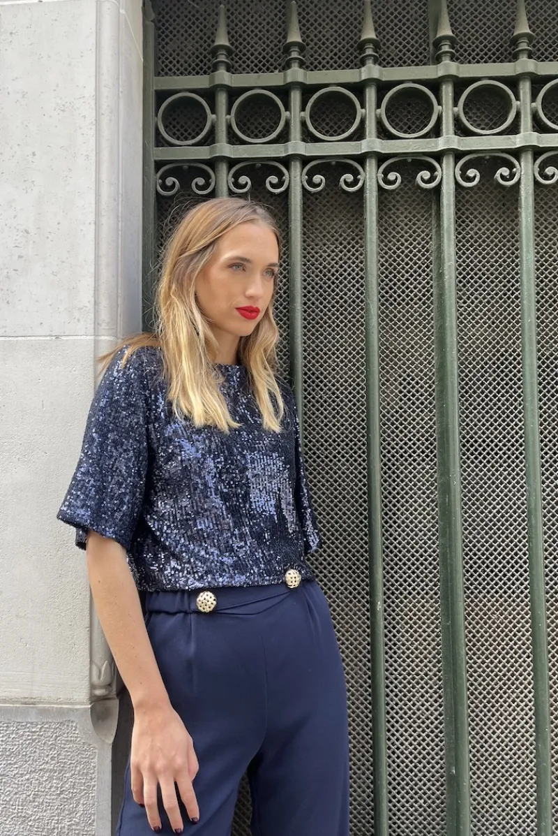 Clearance Maison Guillemette PANTALON PAULA MARINE