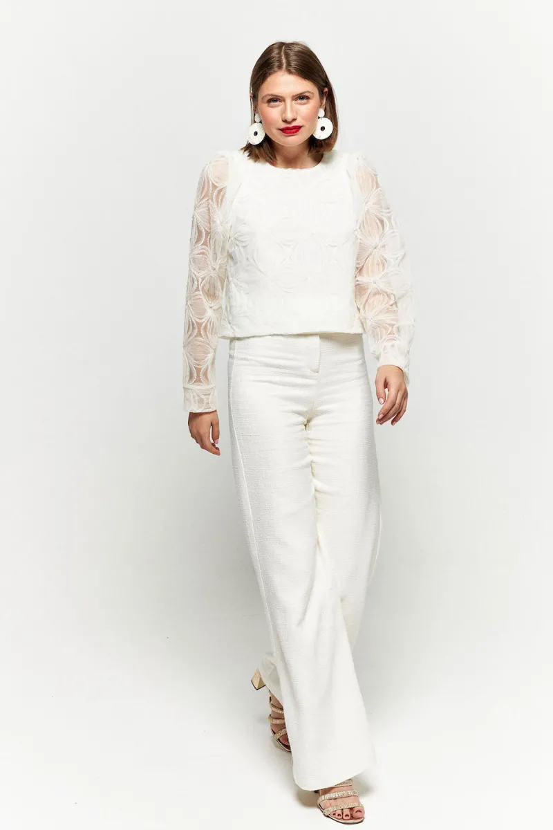 Outlet Maison Guillemette PANTALON SUZIE - COLLECTION BLANCHE