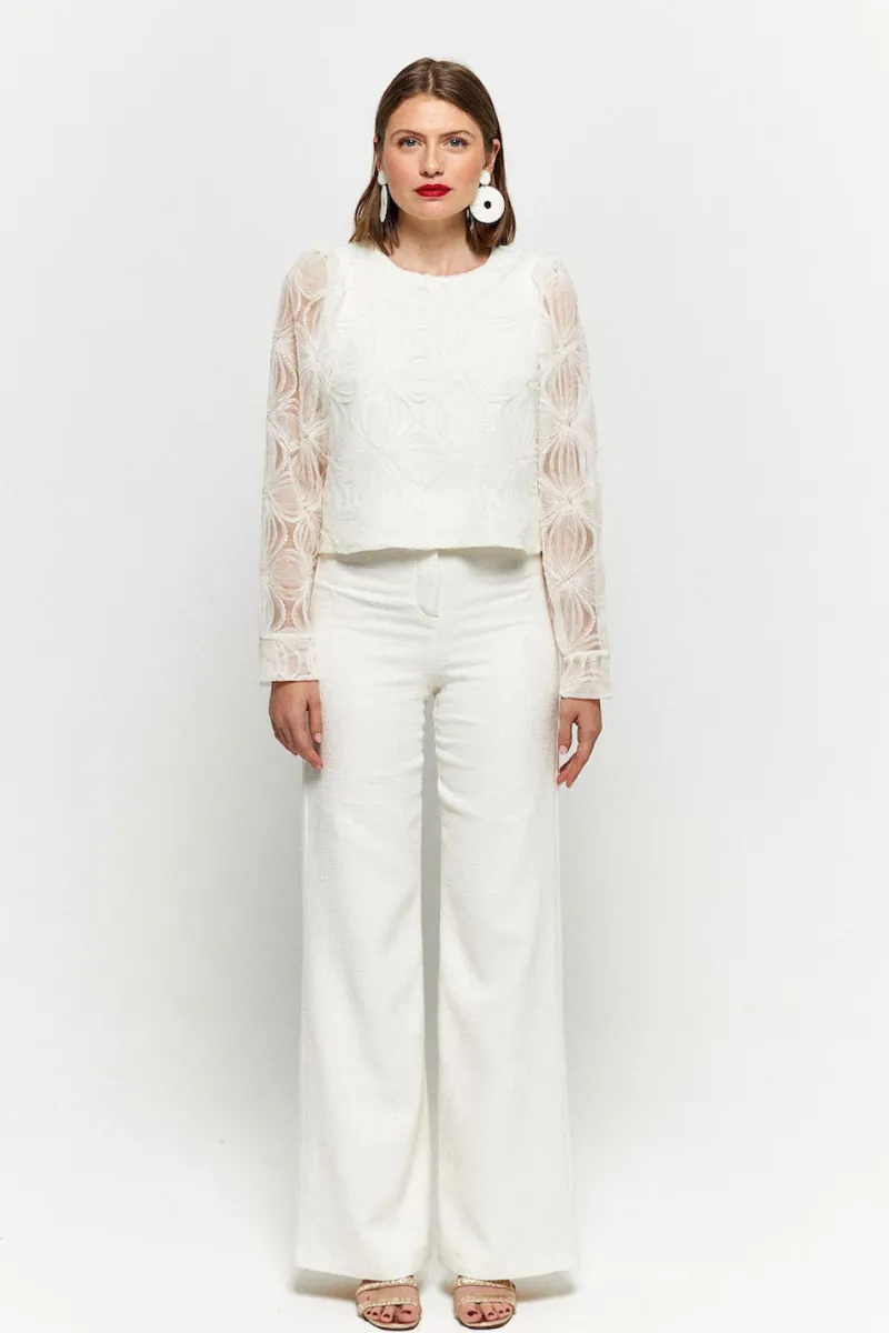 Outlet Maison Guillemette PANTALON SUZIE - COLLECTION BLANCHE