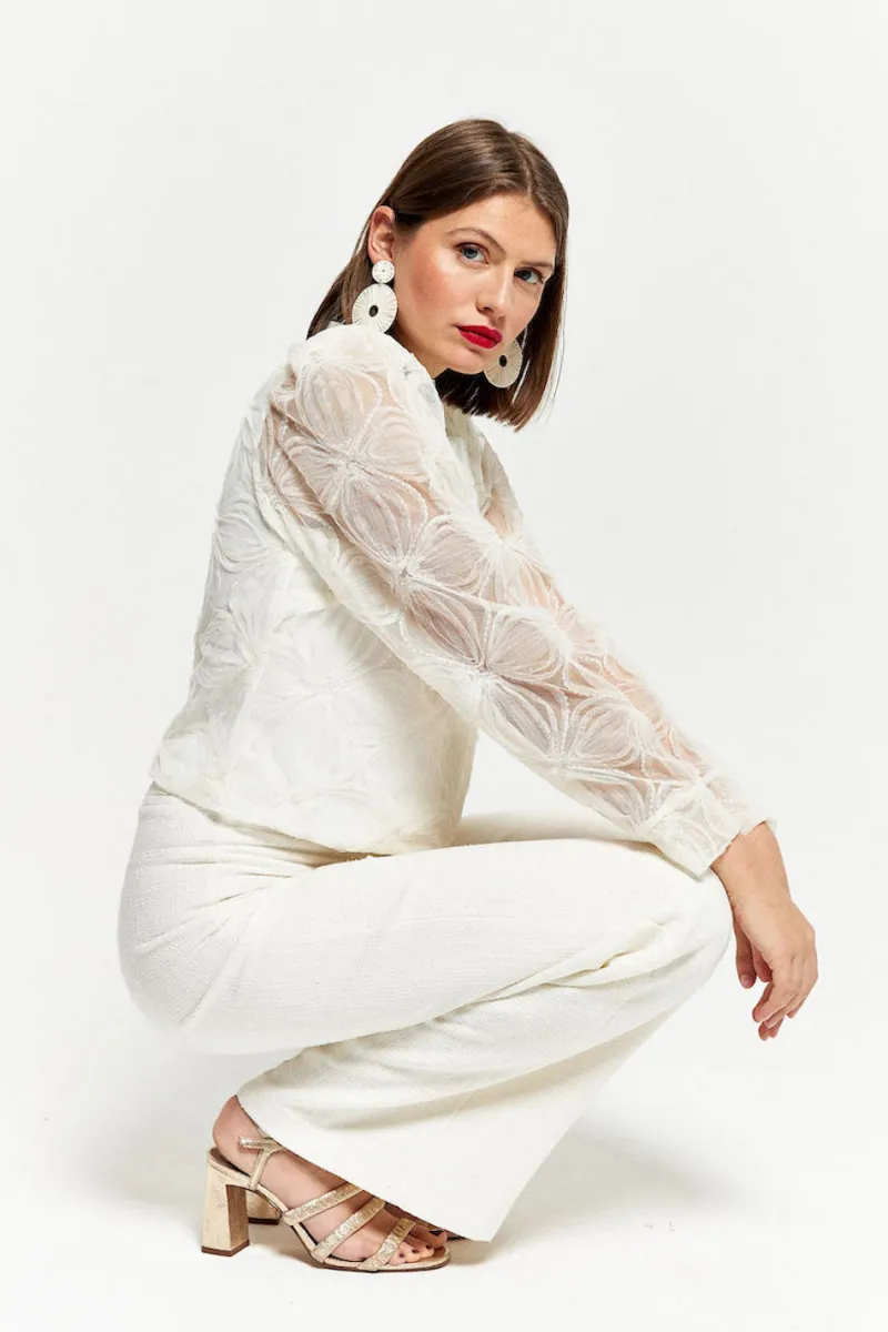 Outlet Maison Guillemette PANTALON SUZIE - COLLECTION BLANCHE