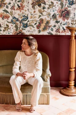 Outlet Maison Guillemette PANTALON SUZIE - COLLECTION BLANCHE